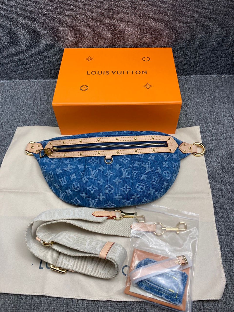 POCHETTE LV BLUE DENIM