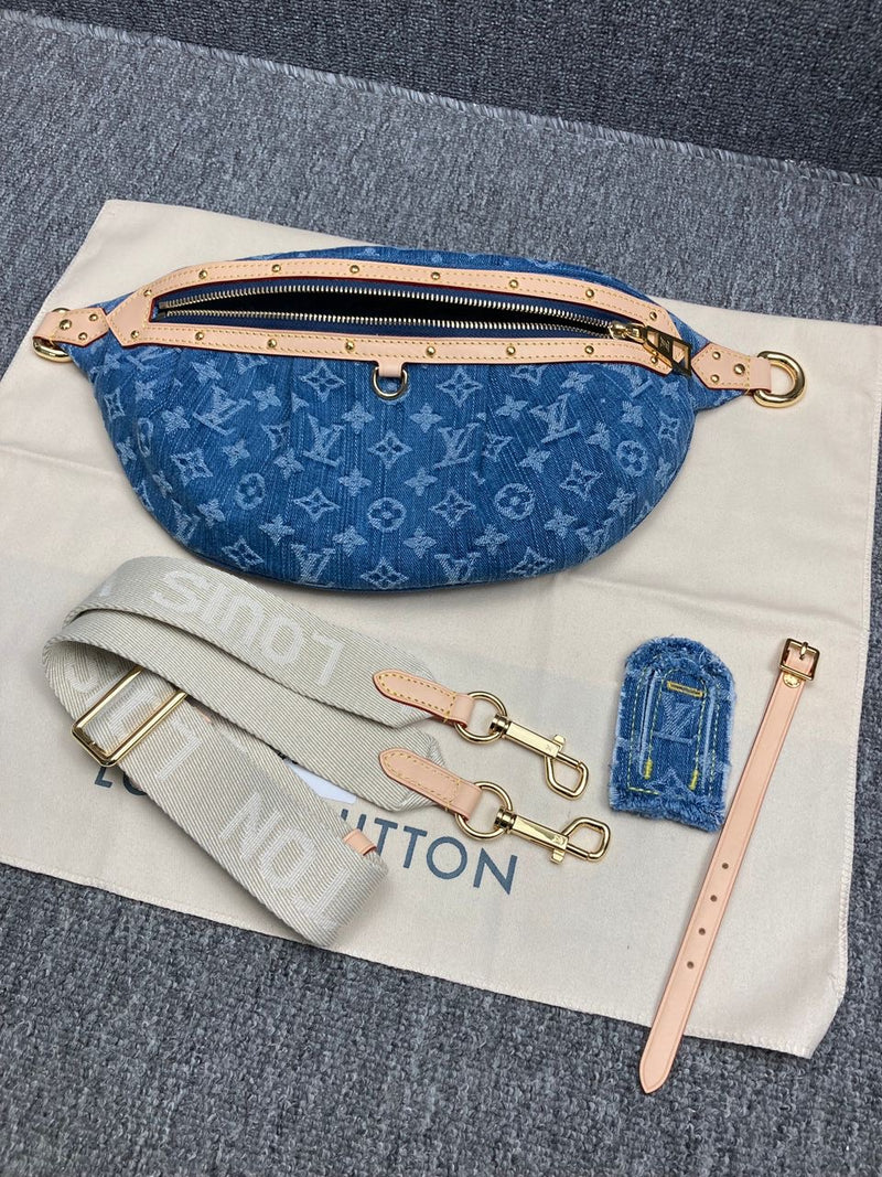 POCHETTE LV BLUE DENIM