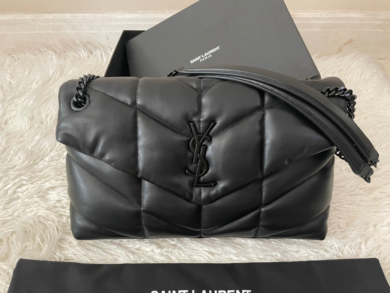 Bolsa YSL Loulou Puffer Preta